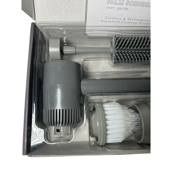 TEKO CORDLESS RECHARGEABLE PALM SCRUB BRUSH HANDHELD- NEW- FAST SHIPPING - Picture 2 of 6